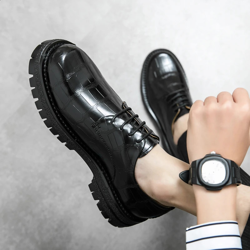 Leather Shoes Business for Men Dress Tenis De Hombre Moccasins Mokasin Caballero ner 260624 - view 5