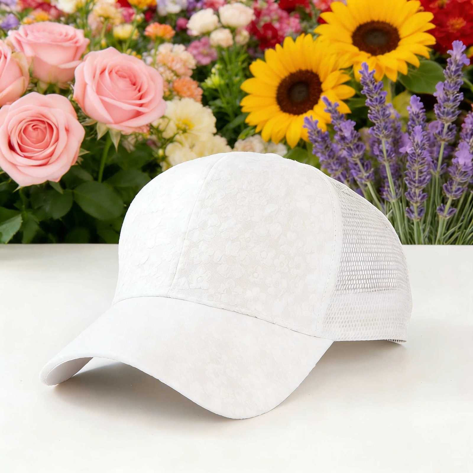lace floral The truck new - fashionable mesh - adds charm perfectly to the caps in various colors making it your summe M260626 - view 7