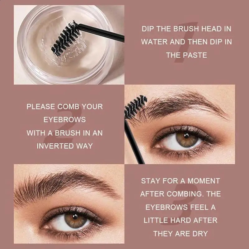 Wild Eyeliner Eyebrow Cream Long Lasting Waterproof Styling Brow Gel Wax Con Brown Black Brow Smudge-proof Cream Gifts 260626 - view 7