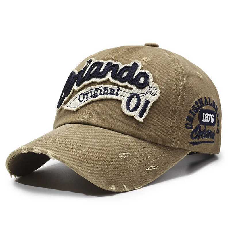 Vintage American-Style Distressed Baseball Wide Brim Washed with Holes Duckbill Face Slimming Effect Casual Hat M260626 - view 7
