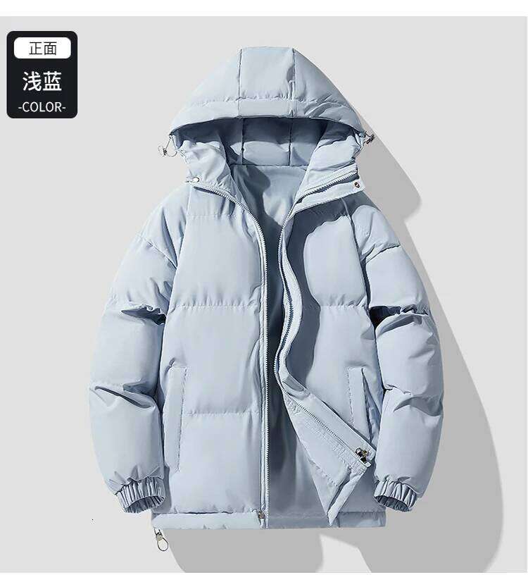Youth Trend New Cotton Padded Jacket Casual Sports Autumn Winter Men's Hooded Warm Thick Parkas J260626 - view 5