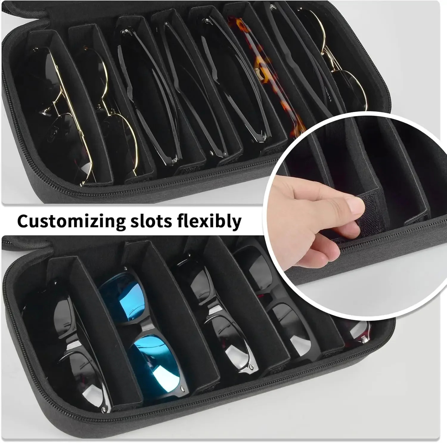 Bag only Travel Sunglasses Organizer Case for Quay Polarized Sunglasses Men Women Trendy Sunglasse Storage Holder Bag Only 260625 - view 5