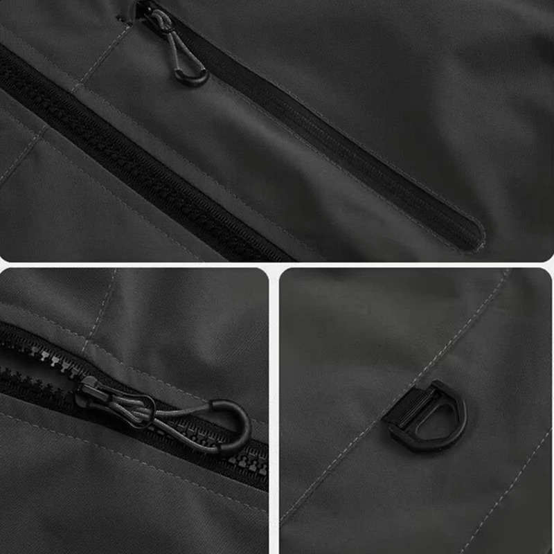Outdoor Windbreaker Hooded Jacket Men Softshell Zip Up Windproof Waterproof Mountain Skiing Hiking Camping Jacket Autumn Coats 260623 - view 6