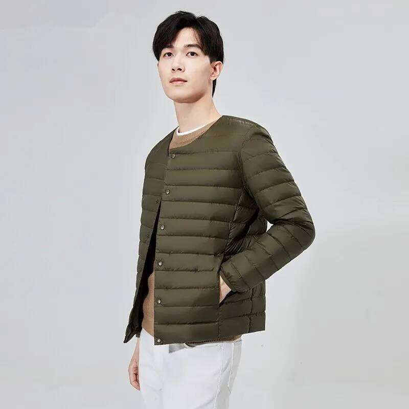 2024 New Arrivals Ultra Light Down Liner Jackets Men's Winter Fashion Casual Korean Wearing Inside O-neck Packable Puffer Coats J260626 - view 5