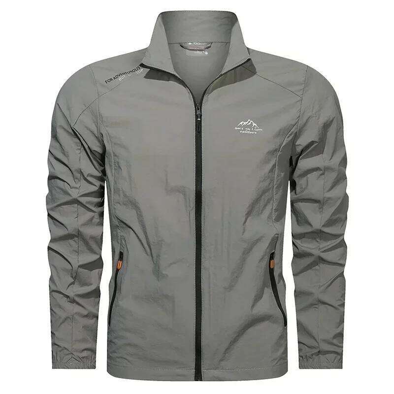 UPF100+ Men Summer Windbreaker Zip Pockets Uv Sun Protection Jackets Breathable Ultra-light Clothes Outdoor Skin Thin Coats Camp W260626 - view 6