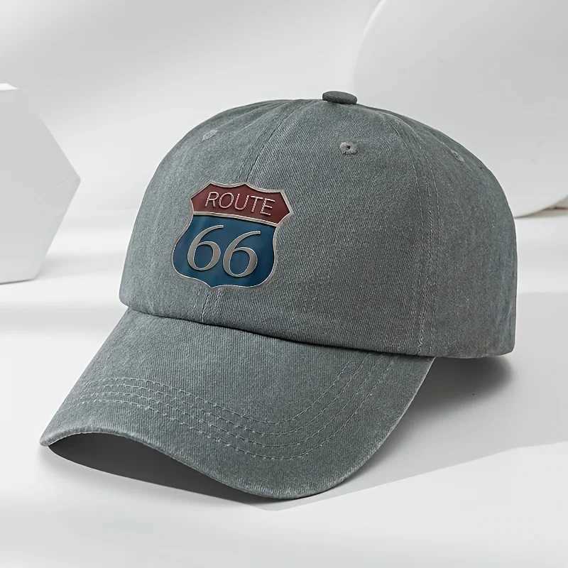 Route 66 Baseball Vintage for Men Women Retro Distressed Dad Hat Adjustable Road Trip SnapSun M260626 - view 6