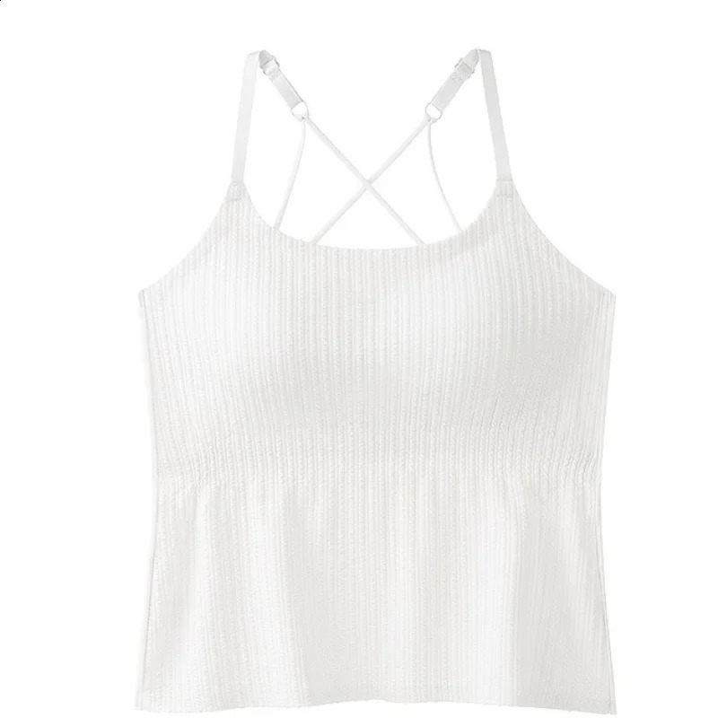 Thin Section Bottom Camisole Vest Inner Take Outer Wear Back Underwear Onepiece Pad Simple Solid Color Long Versions Versatile 260626 - view 7