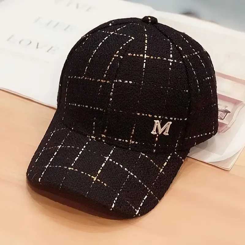 M Patch Baseball Metal Black Elegant Dad Hat Lightweight Adjustable Sun Hat For Women Female M260626 - view 4