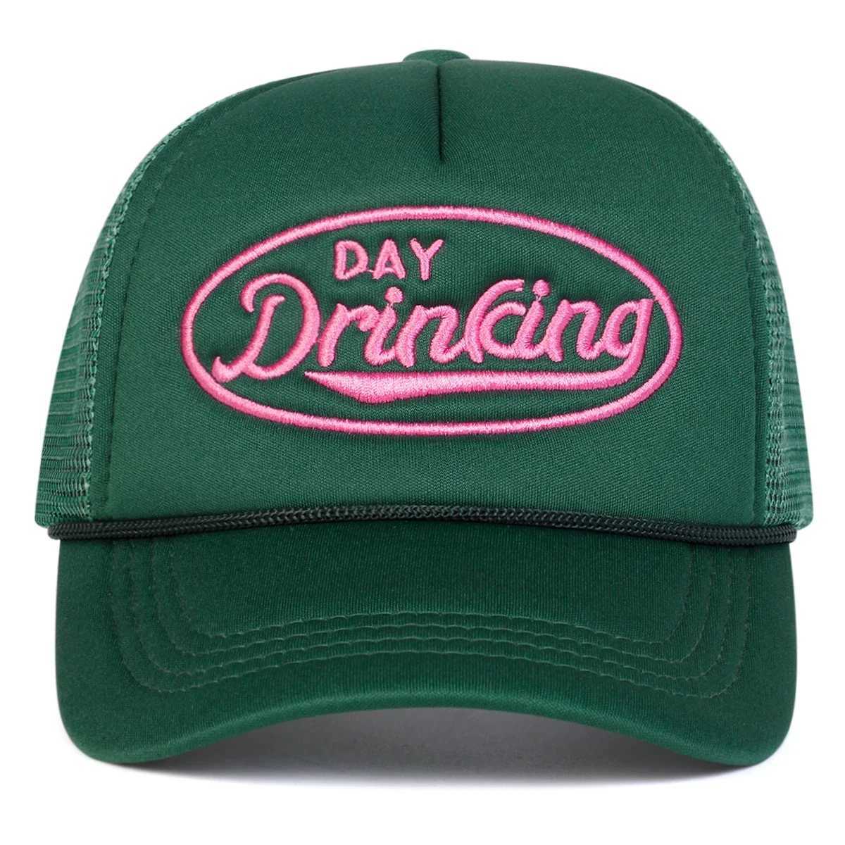 Embroidery Unisex DAY DRINKING Letter Baseball Net Caps Spring Summer Outdoor Adjustable Casual Hats Dad Hat Sunscreen Hat M260626 - view 6