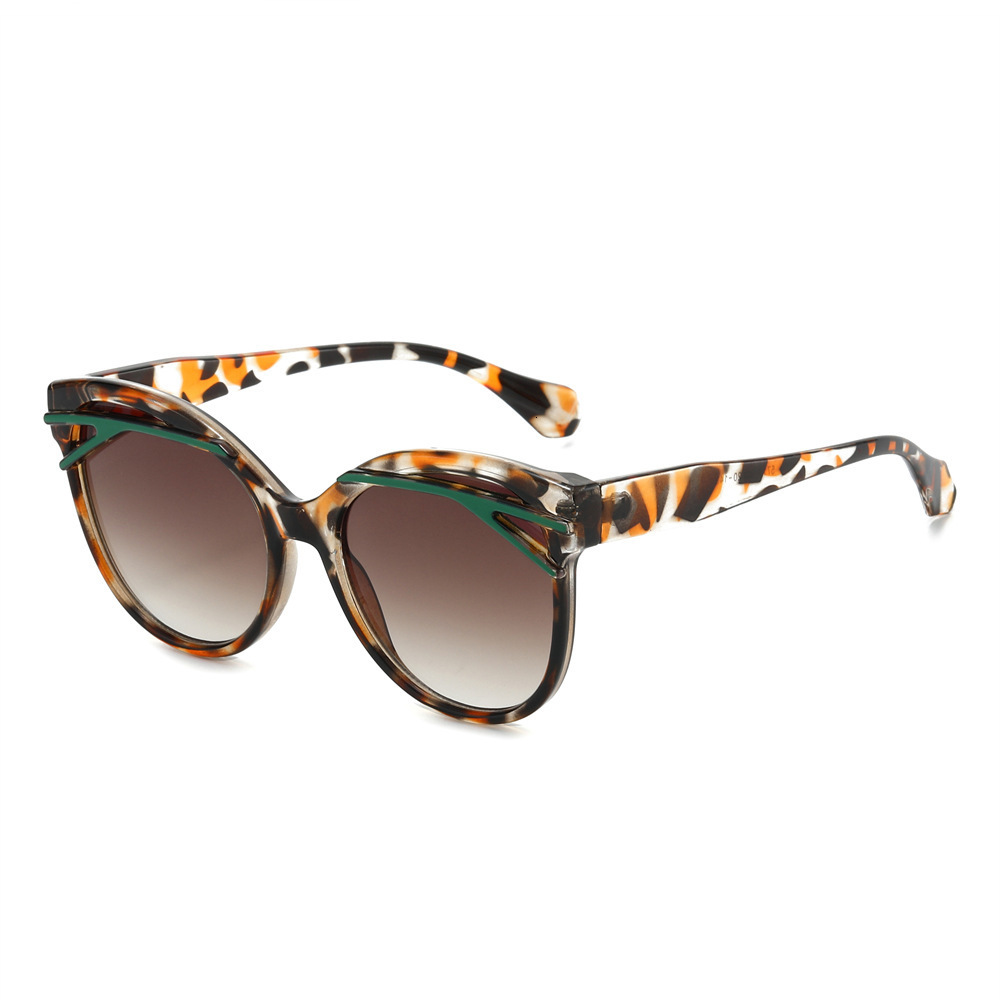 26Th Year New Large-Frame Oval Sunglasses, European And American Personalized Trendy Eyebrow-Painted Fashion Sunglasses For Women - view 5