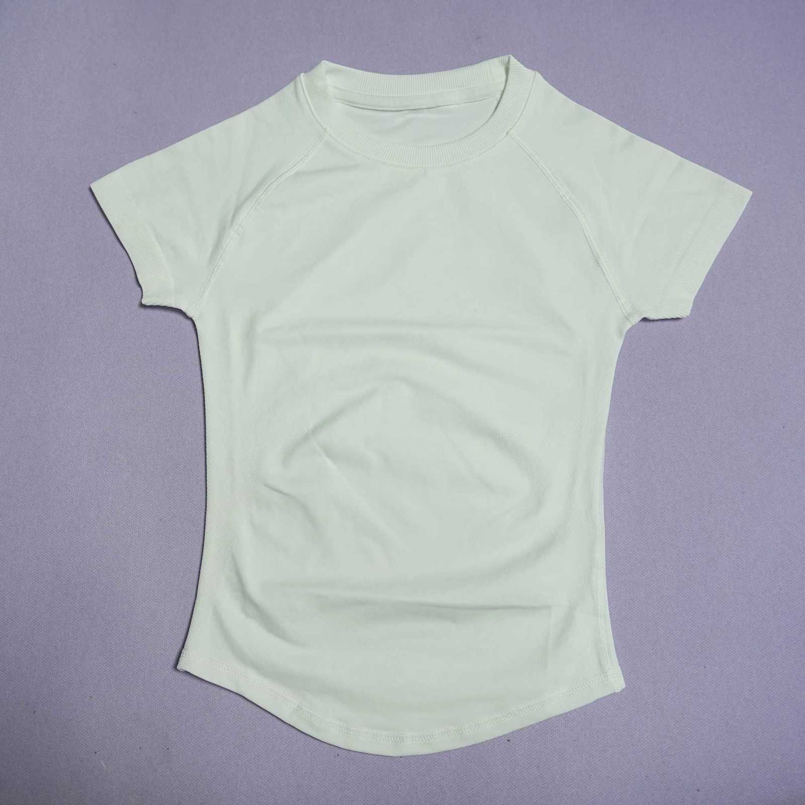 Short DHHUG Women Sleeve Sports T Shirt Summer Round Neck Breathable Elastic Gym Yoga Fitness Running Casual Tops M260626 - view 7