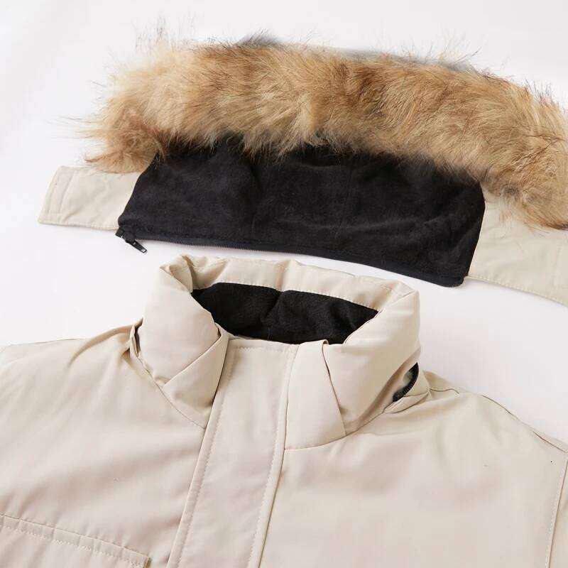 -30 Degree Winter Jacket Men Down Cotton Parkas Mid-length Large Fur Collar Male Thicken Coat Snow Overcoat Parka W260626 - view 7