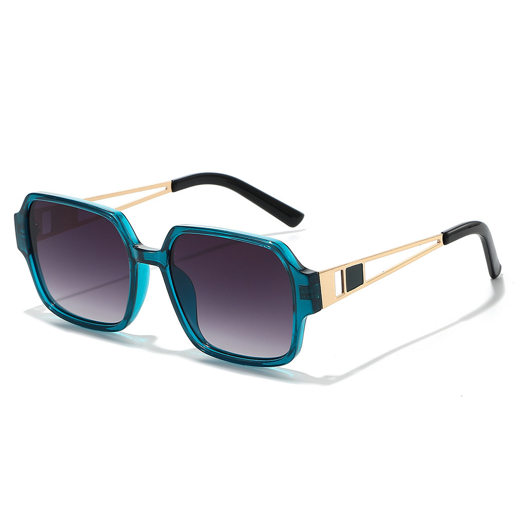 2026 New Large Square European And American Fashion Simple Metal Frame Unisex Sunglasses Wholesale - view 4