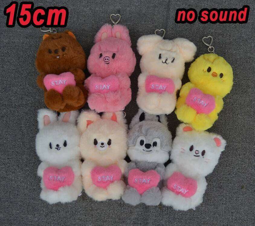 New Skzoo Keychain FELIX HYUNJIN LEEKnow Cartoon Without Sound, Heart Hugging Doll, for Straykids Plush Toy Gift 26Y0626 - view 6