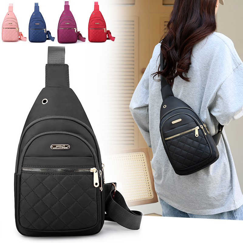 Quilted Shoulder Bag Fashionable Casual Chest Bag Womens Shoulder Bag Daily Commuting Bag Cycling Chest Bag Sports Chest Bag M260626