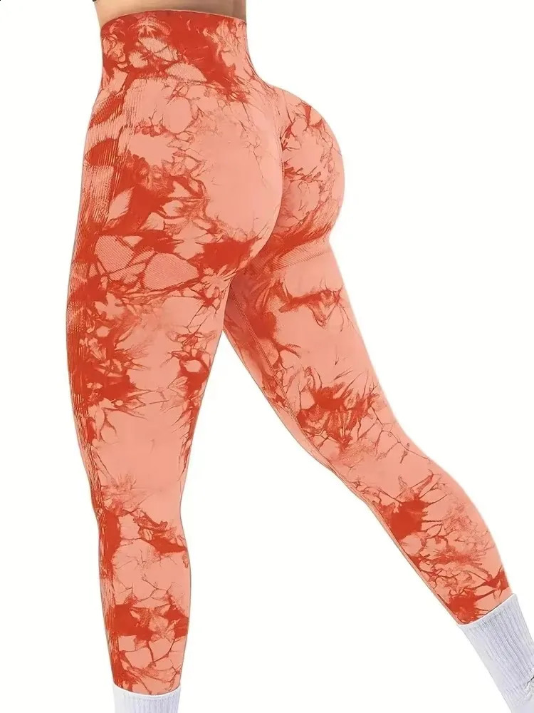 CZGUKE Tights Women Tie Dye Leggings High Waist Lifts Butt Tummy Control Push Up Seamless Yoga pants Ladies Workout Gym Clothing 260626 - view 6