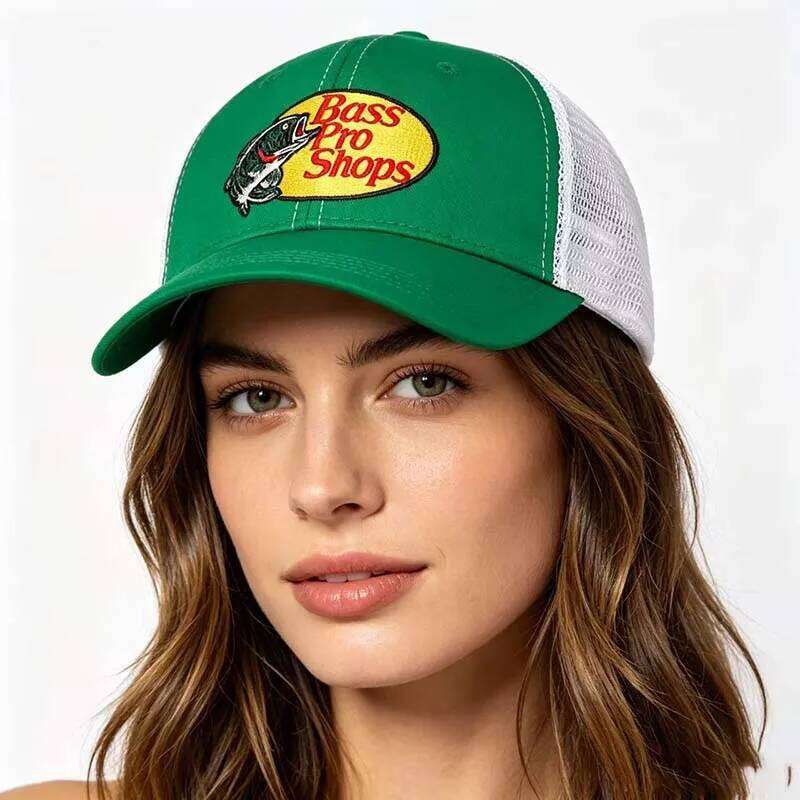 1pc Unisex Letter Fish Embroidery Hip-hop Four Seasons Outdoor Adjustable Casual Baseball Caps Sunscreen Trucker Dad Hat W260626 - view 3