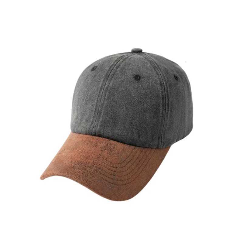 Summer Peaked Spring Unisex Dad Hat Streetwear Sports Hat Men Women Washed Cotton Baseball Solid Color Patchwork Hip-hop M260626 - view 4