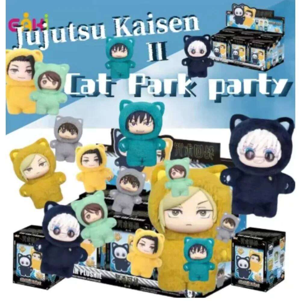 ujutsu Kaisen Gojo Satoru Plush Toy Cute Cat Ear Hoodie Stuffed Doll Anime Figure Collectible Gift for Fans 26Y0626 - view 7