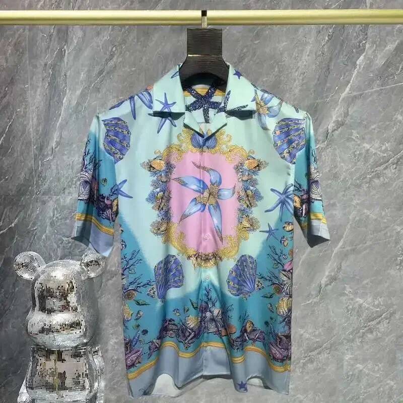 Men's Casual Shirts Polo European And American Popular Styles, Men's High-Quality Luxury Short Sleeved Shirts, Comfortable High Street Wear, - view 7
