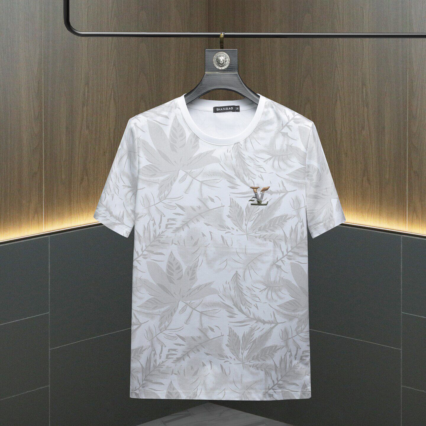 Heavy Embroidery Casual Floral Short-Sleeve T-Shirt For Men, 2026 Summer New Product, Men's Fashion Plus-Size Versatile Trendy Half-Sleeve Shirt - view 3