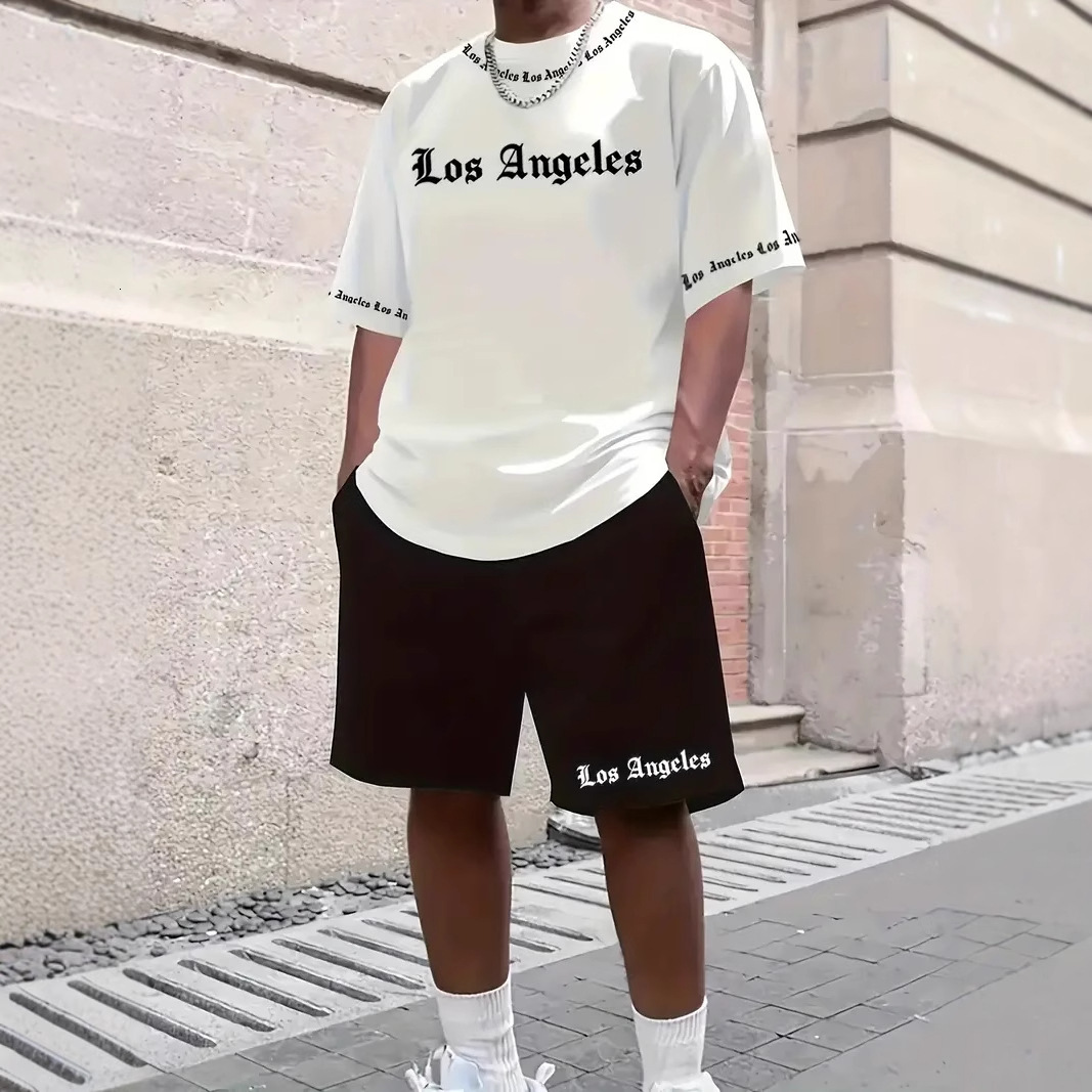 Men's Best-Selling Short-Sleeve T-Shirt With Digital Letter Print, Casual Custom-Made - view 5