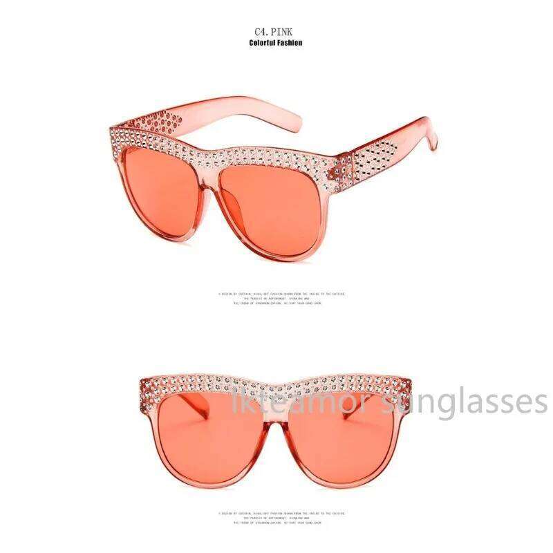 Sunglasses Square Frame Studded with Sparkling Stones for Women 26Y0626 - view 6