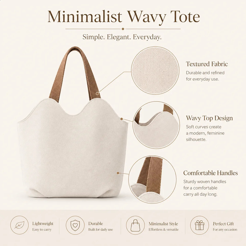 Customized Canvas Tote Bag Wear Resistant Handbag Shoulder Bag Personalized Text Or Pattern Lunch Bag Commuter Mommy Bag 260625 - view 6