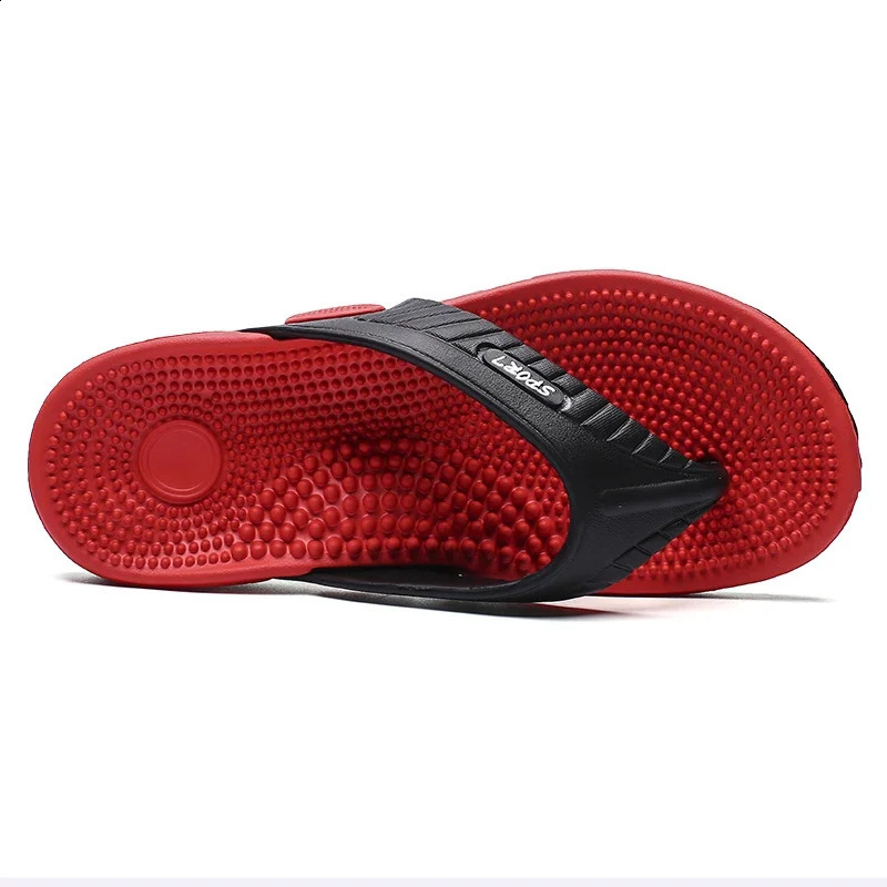 Massage Flip Flops for Men Summer Breathable Beach Shoes Sandals Men Flip Flops Breathable Plus Big Size Men Slippers 45 260625 - view 4