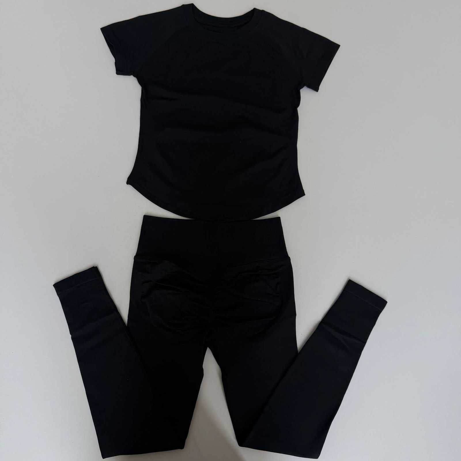 Gym 2pcs Women Sport Sets Push Up Yoga Pants Hollow Gym Fitness Bras Workout High Waisted Leggings Seamless Tights Set Suit M260626 - view 4