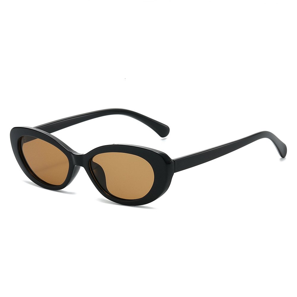 2026 New Model Small Frame Cat Eye Sunglasses European And American Fashion Simple Plain Design Popular Export Glasses Wholesale - view 3