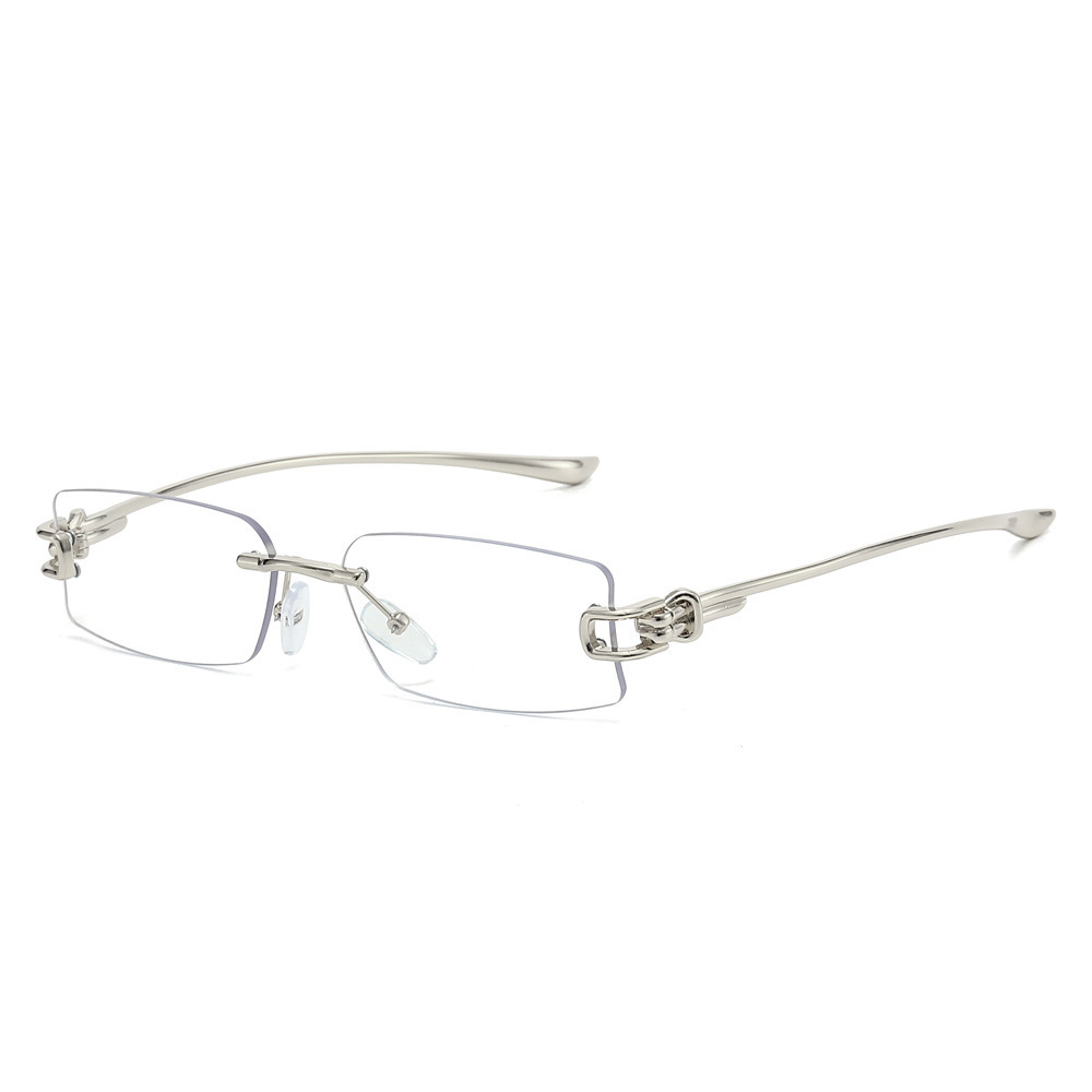 2026 New Frameless Square Sunglasses Women, High-Intelligence Style, No-Makeup Fashionable Sun Glasses For Stylish Girls - view 6