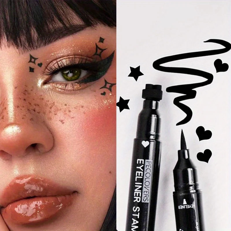 Star Liquid Eyeliner Black Moon Stamp Eye Liner Pencil 2 in 1 Waterproof Long-lasting Easy Applying Eye Eyeliner Pen Makeup 260626 - view 5