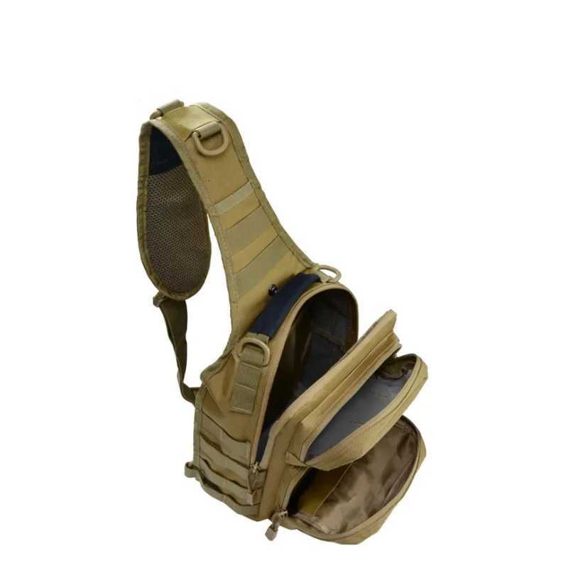 Lightweight Tactical Hamburger Chest Bag Single-Shoulder Crossbody Storage Backpack for Cycling Hiking and Mountaineering M260626 - view 3