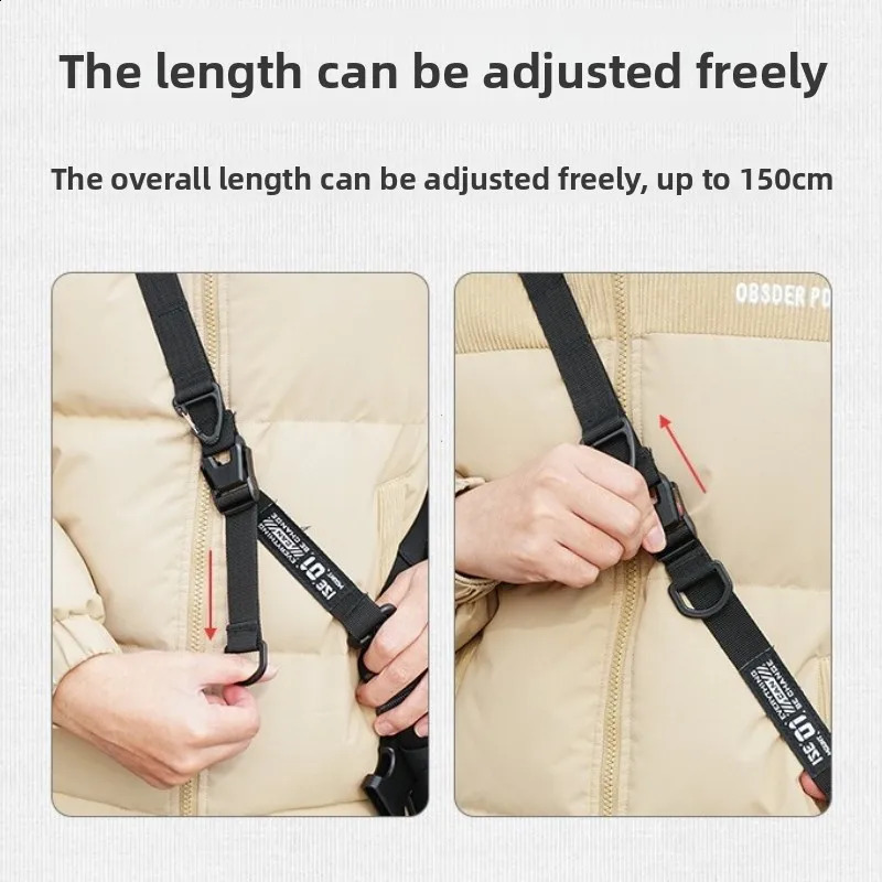 Outdoor Multifunctional Diagonal Hanging Rope With Adjustable Length And Expandable Single Shoulder Crossbody Backpack Strap 260626 - view 5