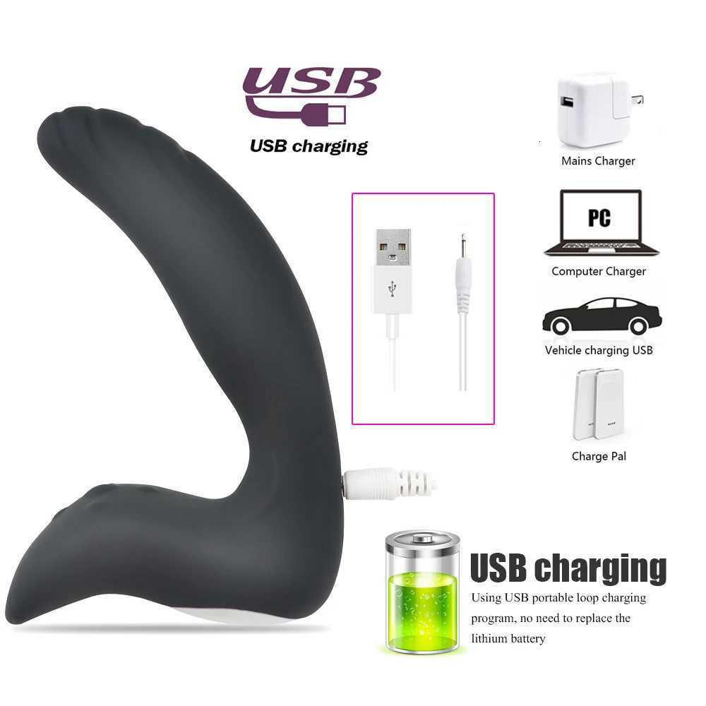 Prostate Massage Dildo Vibrator Male Anal Plug Silicone Waterproof Prostate Stimulator Butt Plug Sex Toy For Men Adult Sex Toys M260626 - view 4