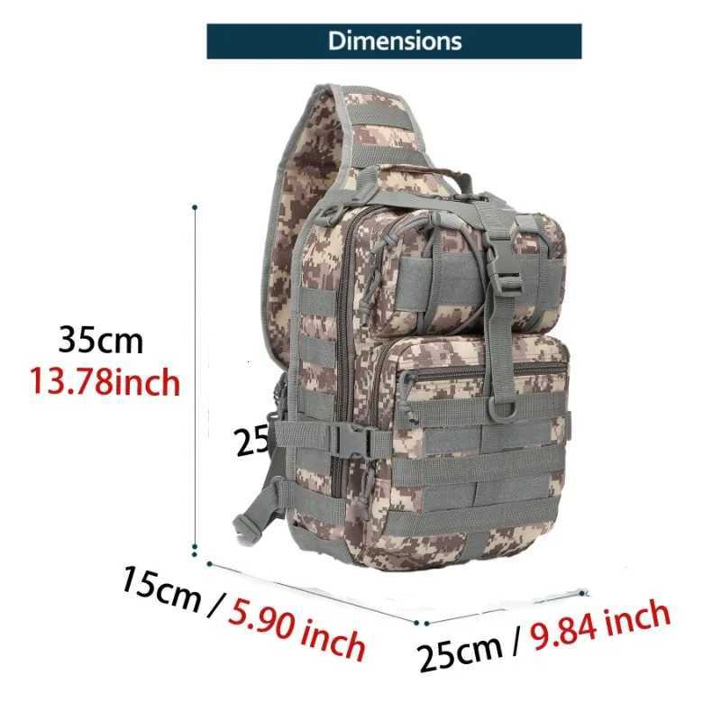 Backpack Mens Chest Bag Sling Waterproof EDC Rucksack Bag For Outdoor Hiking Camping Trekking Travel M260626 - view 4