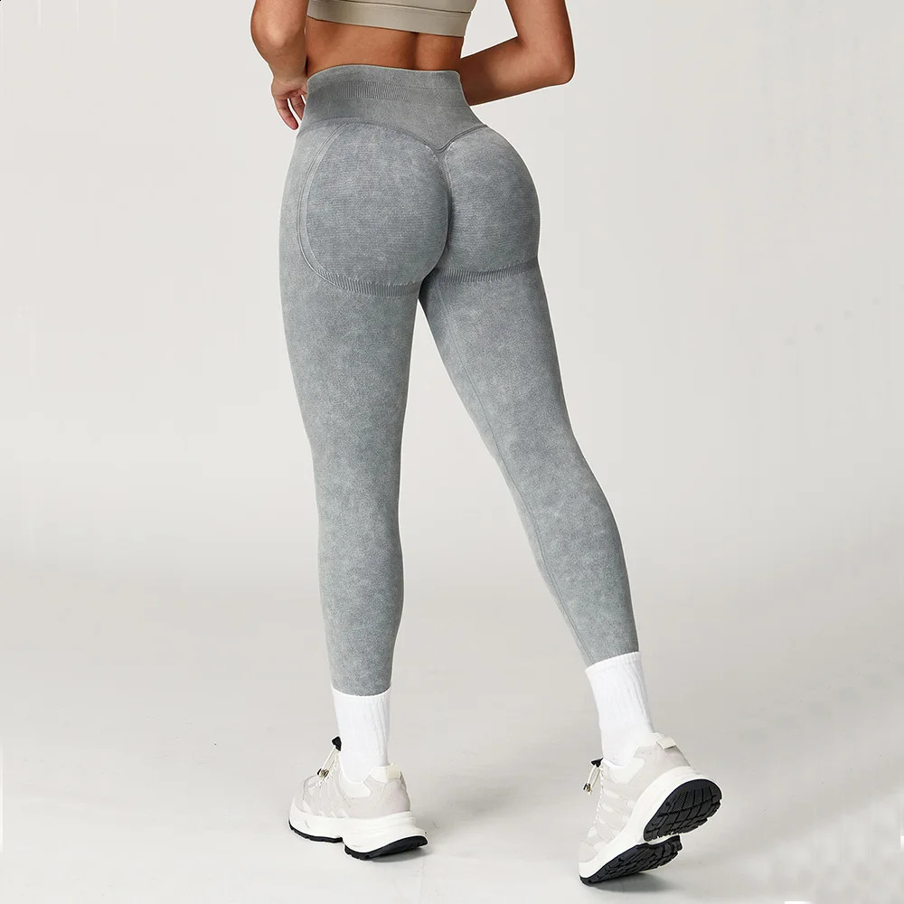 Yoga Pants Sports Leggings Women Seamless Sports Yoga Pant High Waist Ribbed Gym Clothes Fitness Workout Wear Scrunch Bum Tights 260626 - view 5