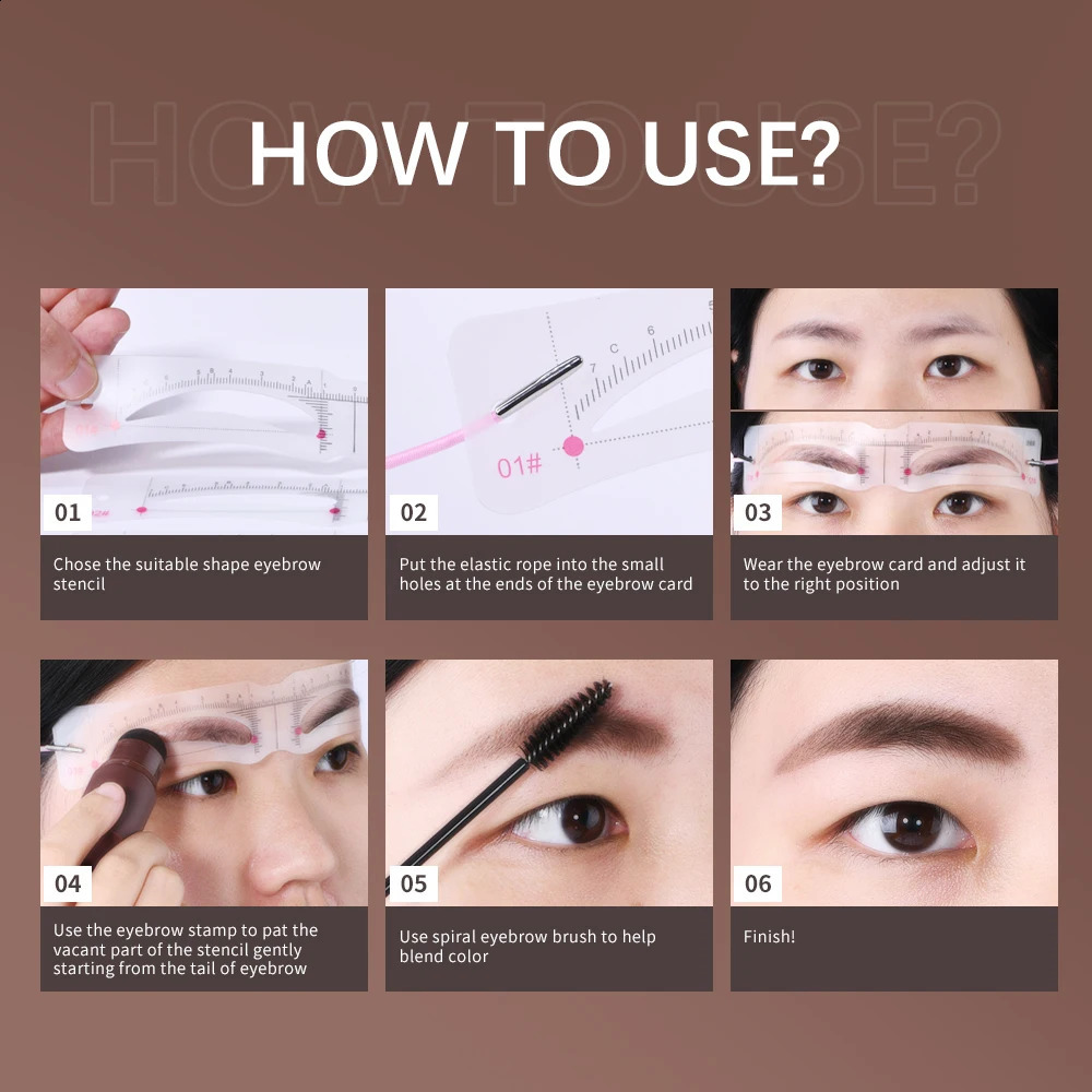 Complete Professional Makeup Brushes Eyebrow Powder Stencil Kit Waterproof Long Lasting Eyebrow Enhancers Brow Powder Stamp 18g 260626 - view 7