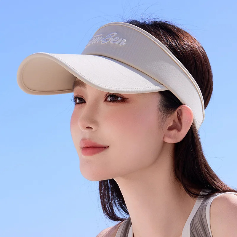 Womens Summer Large Brim Open-Top Hat Outdoor Sport Visor Cap for Sun Protection Fashionable Breathable UPF 50 260625 - view 3