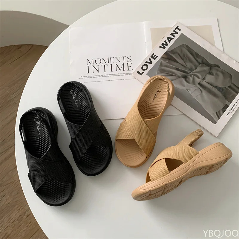 Womens Thick Soled Sandals Summer Fashionable Soft Beach Slippers Breathable Non Slip Fashion for Women 260626 - view 3