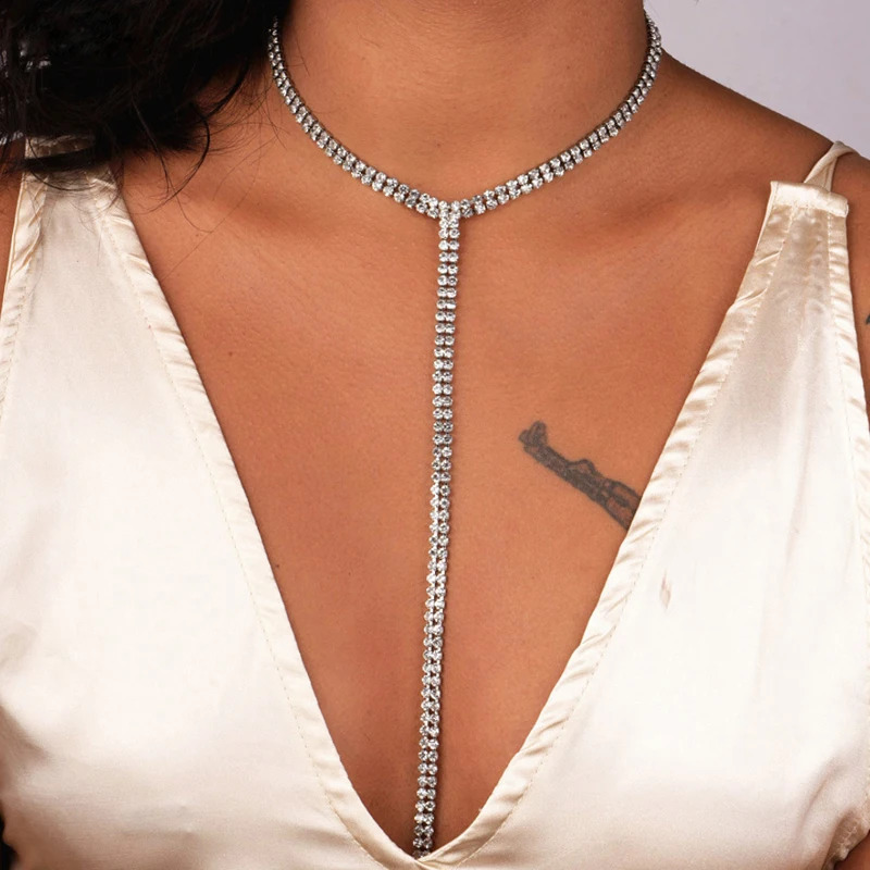 Selling Rhinestone Choker Crystal Gem y Chokers Collar Chocker Chunky Y Necklace Women Jewelry Accessories Gifts 260624 - view 4
