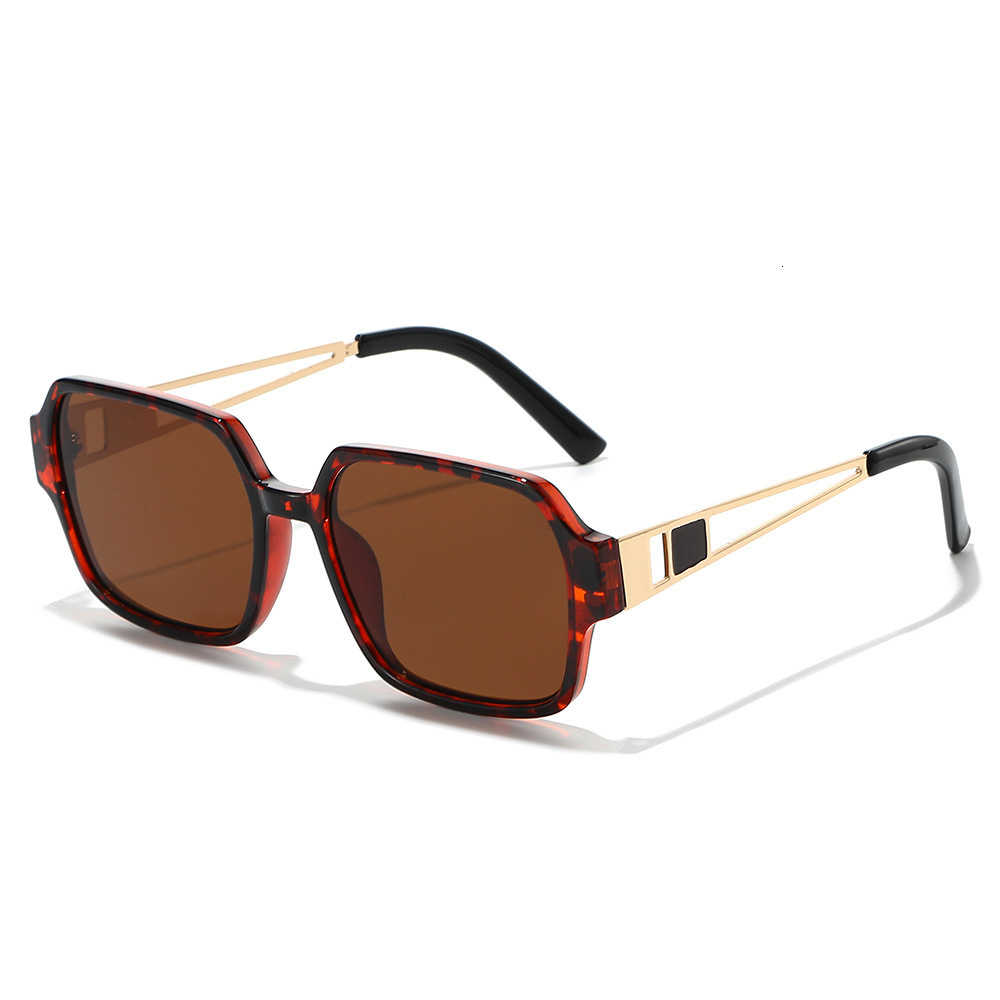 2026 New Large Square European And American Fashion Simple Metal Frame Unisex Sunglasses Wholesale - view 3
