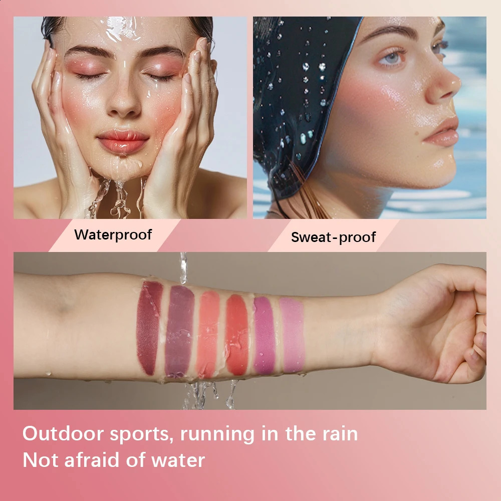 3-in-1Blush Stick Lasting Brightens Cheek Stick Moisturizing Flash Lip Gloss Makeup Lip Gloss Face Rouge 260625 - view 4
