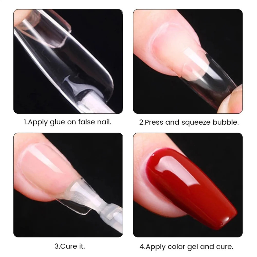 550pcs Translucent Frosted Nail Tips Soft Almond Coffin Square Acrylic Soft Full Cover False Nails Matte Press On Nails Manicure 260626 - view 7