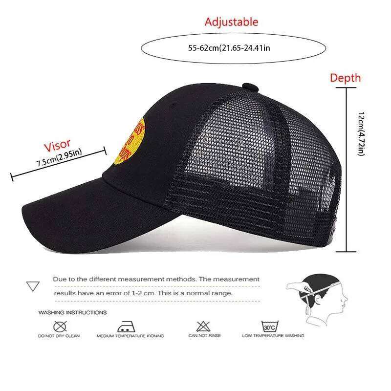 1pc Unisex Letter Fish Embroidery Hip-hop Four Seasons Outdoor Adjustable Casual Baseball Caps Sunscreen Trucker Dad Hat W260626 - view 7