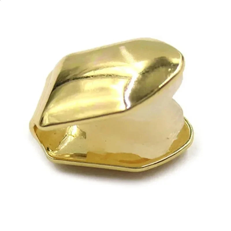 1234pcs Fashion Gold Color Small Single Tooth Cap Grills Hip Hop Style Teeth Grill Golden Dental Braces Teeth Makeup Tools 260626 - view 4