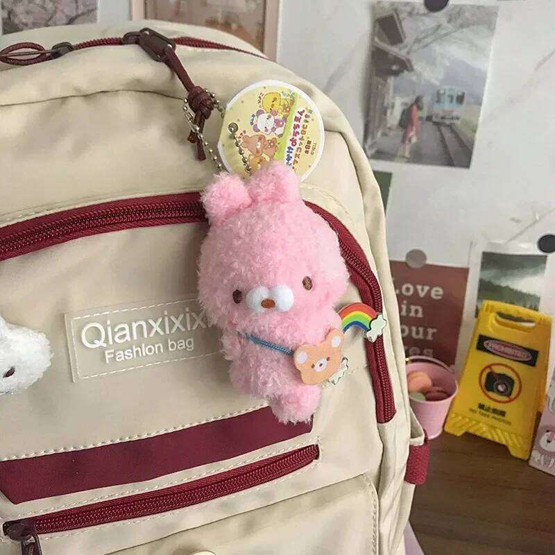 peluche Kawaii Keychain Cute Plush Doll Toys Bag Charms Pendant Decorations Soft Stuffed Key Ring for Girls Kids Gifts 26Y0626 - view 6