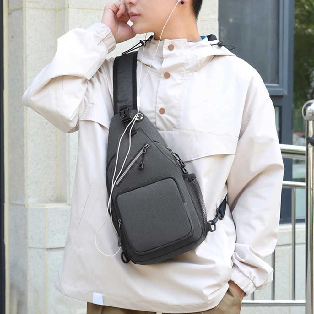 Chest Casual Fashion Bag Mens Sling Bag Crossbody Bags Fanny Packs for Men Women Shoulder Bag Hiking Daypack 2024 New M260626 - view 7