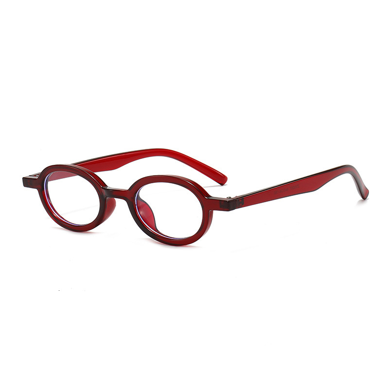 New Oval Eyeglass Frames That Can Be Fitted With Prescription Lenses, Retro Trendy Myopia Gl, Personalized Artistic Blue Light Blocking Non-Prescripti - view 4